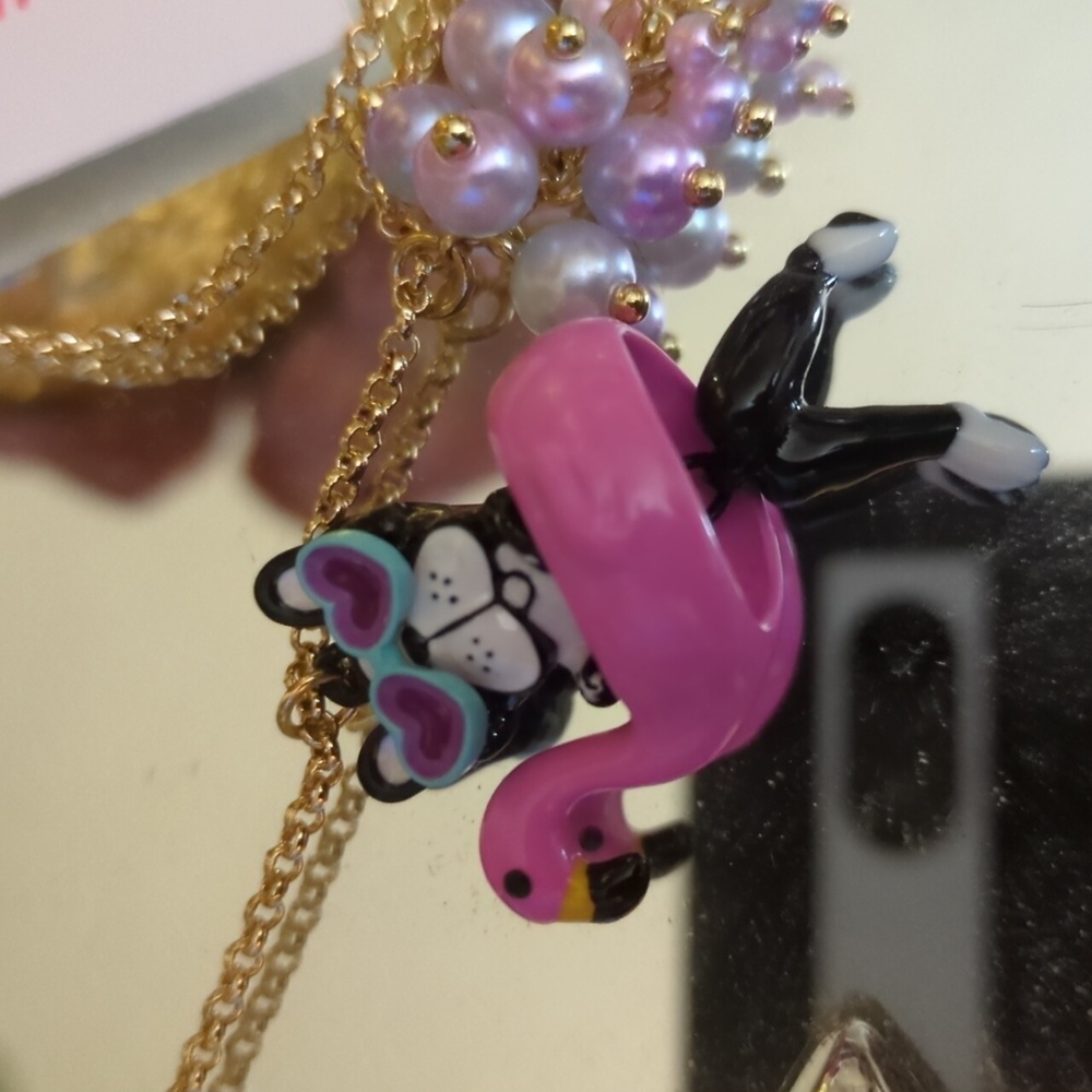 Betsey Johnson Boston Terrier Necklace - Picture 3 of 7